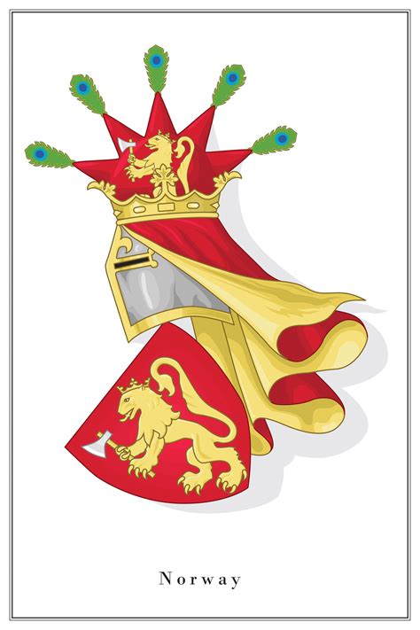 Coat Of Arms Of Norway Clean Version By Regicollis On Deviantart