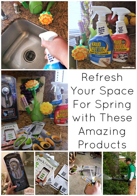 Several Pictures Of Cleaning Products With The Words Refresh Your Space