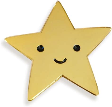 Gold Star Enamel Pin Amazonca Home And Kitchen