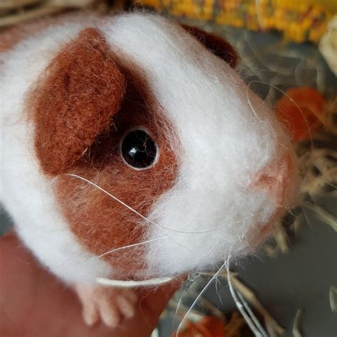 Realistic Guinea Pig Toy Plush Cavy Toy Stuffed Cute Guinea Etsy