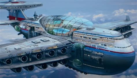 Man Designs Nuclear Powered Flying Hotel That Can Carry 5000 People