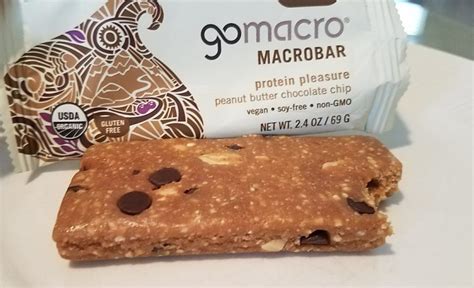 Gomacro Vegan Macrobar Review Peanut Butter Chocolate Chip The