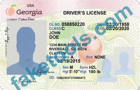 Pin By On Georgia Driver License Psd