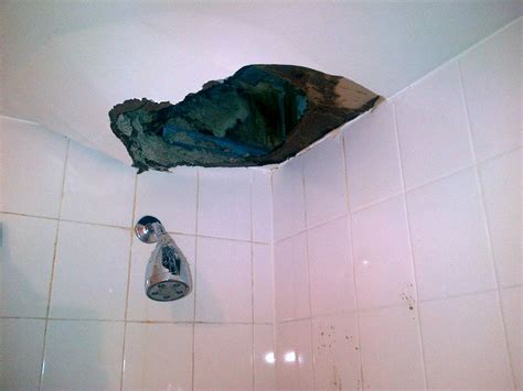 A ceiling leak can cause water accumulation in the ceiling, doors and walls of the home, which often leads to sweating or swelling from the high moisture content. Best Water Leaking From Ceiling Under Bathroom Gallery ...