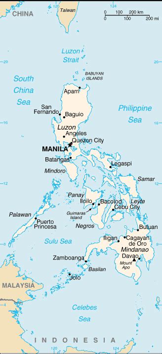 Maps Of The Philippines Small Overview Map Online