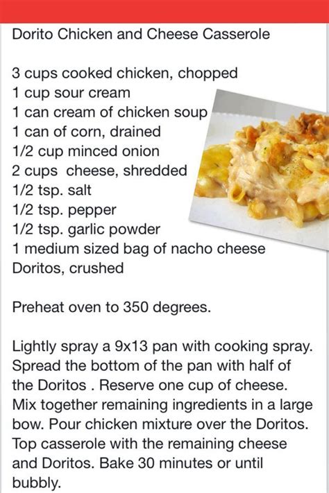 This chicken dorito casserole recipe is one that you could even serve for dinner when the kids have friends over. 5b3cc571a0c7076dc7c3573ca64a568a.jpg 600×900 pixels | Food ...