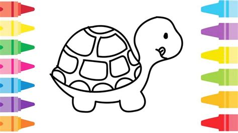 Download or print this amazing coloring page: How to Draw and Paint Turtle, Coloring & Drawing for Kids ...