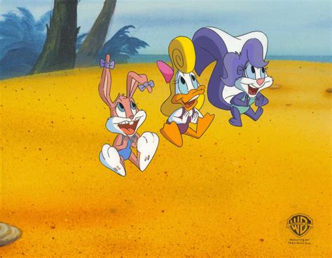 Tiny Toons Original Production Cel Babs Bunny Shirley The Loon And
