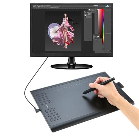 Huion Graphic Drawing Tablet Micro Usb New 1060plus With Built In 8g