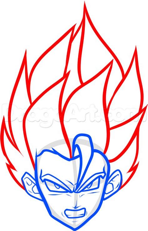 how to draw a super saiyan easy step 6 | Dragon ball super art, Dragon