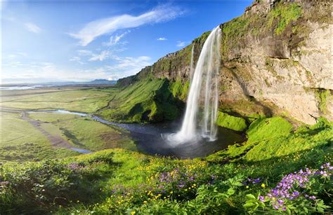 Top Amazing Places On Earth Seljalandsfoss Waterfall Is Beautiful