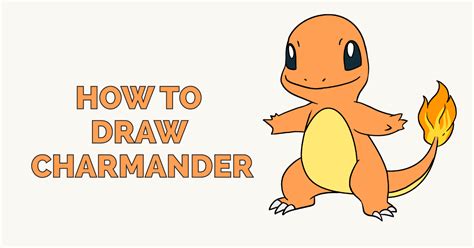 How To Draw Charmander From Pokémon Really Easy Drawing