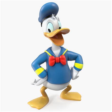 Standing Donald Duck Character 3d Model 99 3ds Blend C4d Fbx Max Ma Lxo Obj Free3d