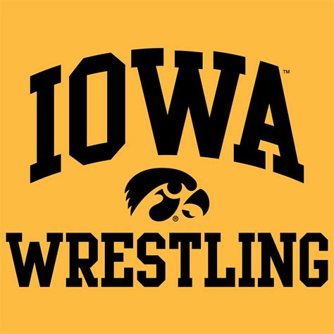 Iowa Hawkeyes Arch Logo Wrestling T-Shirt - Gold | eBay