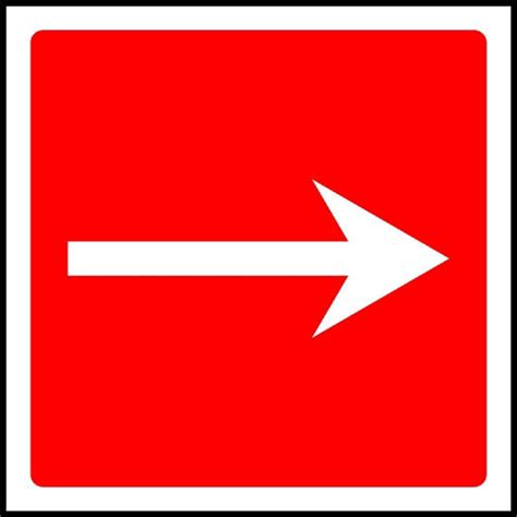 Kpcm Fire Sign Right Arrow Sign Made In The Uk