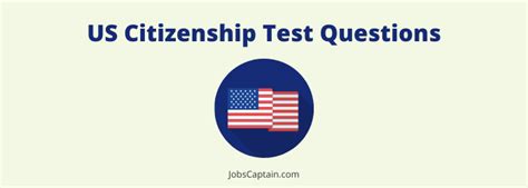Us Citizenship Test Questions 2022 With Answers