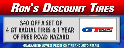 Rons Discount Tires Wilmington De Tires And Auto Repair Shop