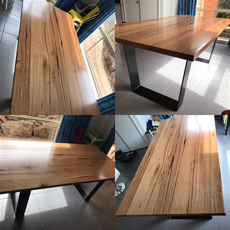 Metal dining table legs ukrainian. Solid messmate dining table with black metal legs
