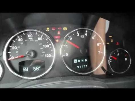 How to reset the oil life on a 2011 Jeep liberty - YouTube