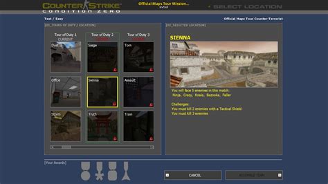 official maps tour mission pack [counter strike condition zero] [mods]