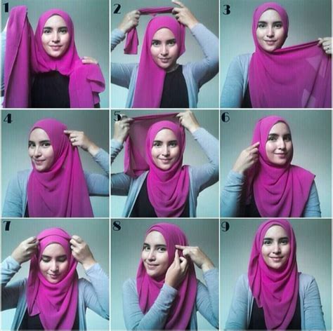 25 Tutorial Hijab Pashmina Simple Anggun Untuk Formal Serta Sehari