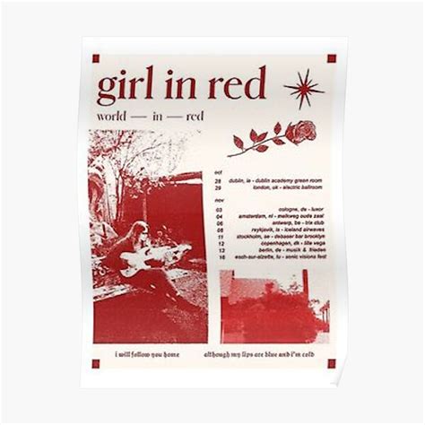 Girl In Red Poster Poster For Sale By Madelineb231 Redbubble