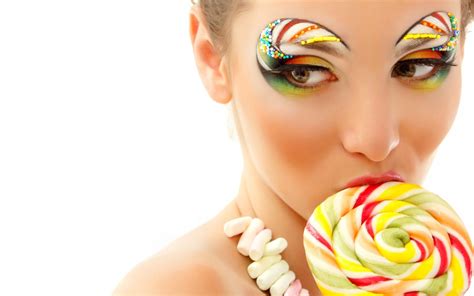 Wallpaper 1680x1050 Px Background Candies Colors Eyes Faces