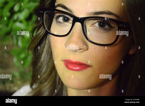 Young Girl Glasses Hi Res Stock Photography And Images Alamy