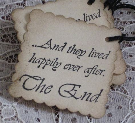 And They Lived Happily Ever After The End T Tags Set Of 8