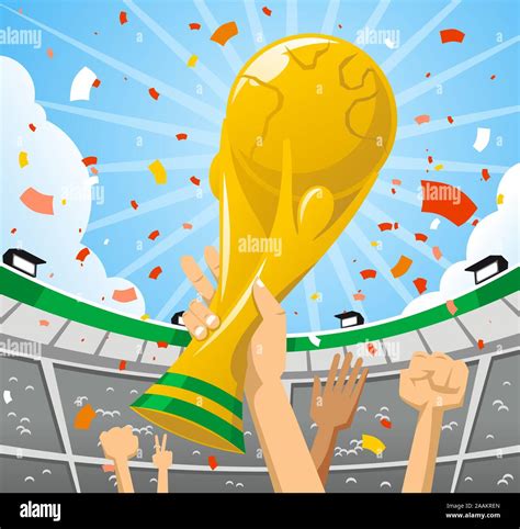 Fifa World Cup Trophy On Stock Vector Images Alamy