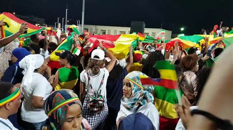 Ethiopians In Dubai Gathered To Support Pm Abiy Ahmed Youtube