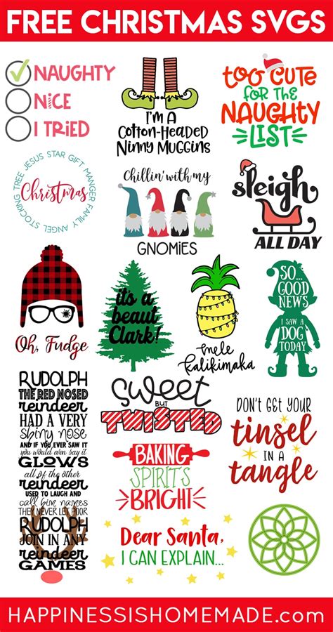 Free Christmas Svg Files Happiness Is Homemade