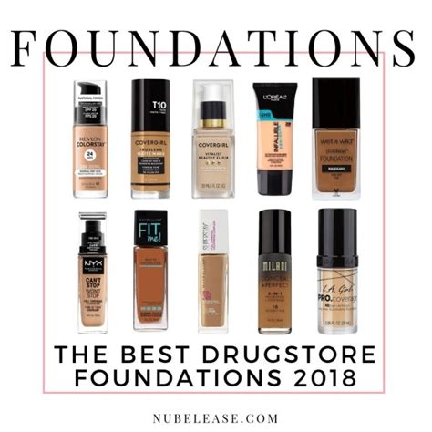 The Best Drugstore Foundations 2018