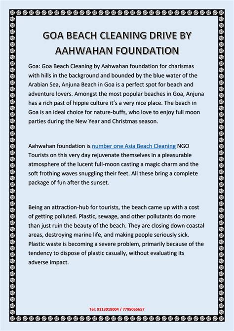 Goa Beach Cleaning Drive By Aahwahan Foundation By Aahwahan Issuu