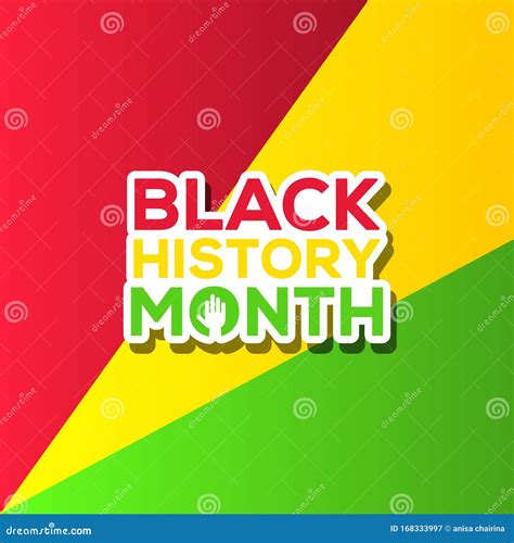 Black History Month Vector Design For Banner Or Background Stock Vector