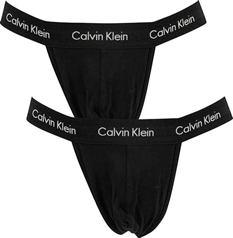 Calvin Klein Men S Pack Thongs Black Amazon Co Uk Clothing