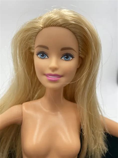 mattel barbie doll blonde hair blue eyes articulated legs nude for ooak 2015 £9 59 picclick uk