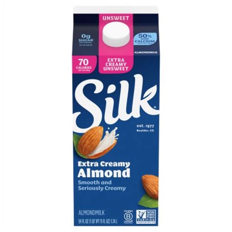 Silk® Extra Creamy Unsweet Almond Milk 59 Fl Oz Fred Meyer