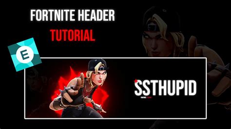 How To Make A Free Fortnite Header Without Photoshop In Pixlr Tutorial