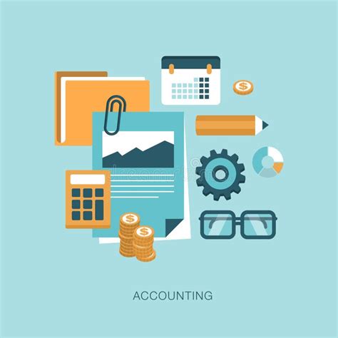 Accounting Concept Illustration Stock Vector Illustration Of Money