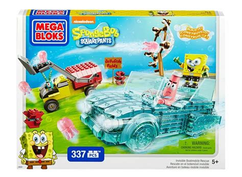 Mega Bloks Spongebob Squarepants Invisible Boatmobile Rescue EBay