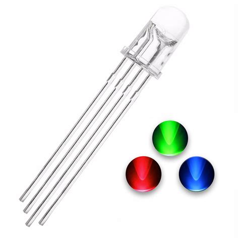 Led Rgb 5mm Anodo Catodo Comun Ultrabrillante Tecneu