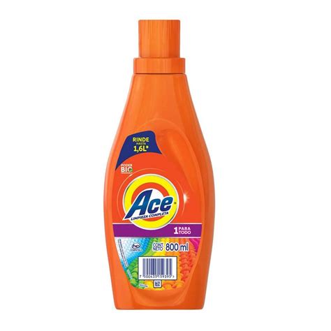 Ace Limpieza Completa 1 Para Todo Detergente Líquido Concentrado Para