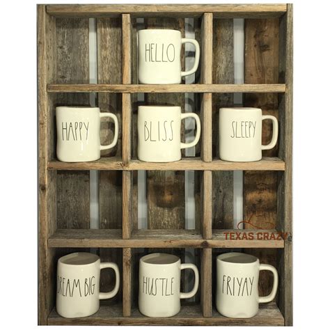 Let's now consider 20 coffee mug holder ideas that you may consider while choosing the best option that will fit your needs. Oversize Coffee Mug Storage Cubbies fit many Starbucks Rae ...