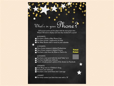 Please adjust the volume on your phone. Chalkboard Twinkle Twinkle Baby Shower Game Pack - Magical ...