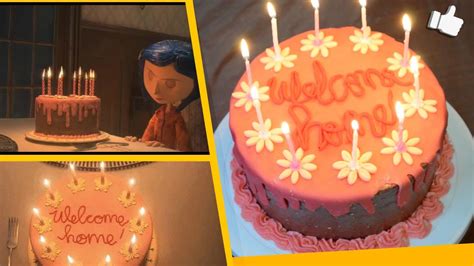 Coraline Birthday Cake Movie Amazon Com 7 5 Pre Cut Coraline Edible Image Cake Topper Grocery