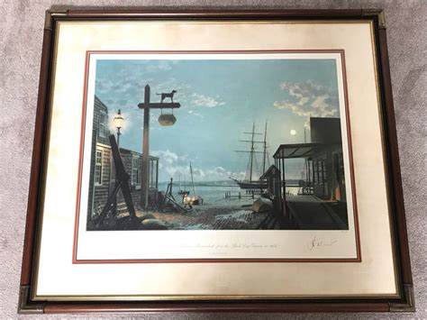 John Stobart Limited Edition Print Titled Vineyard Haven The Topsil