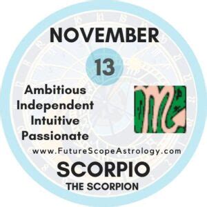 13 zodiac signs and their dates. November 13 Birthday: Personality, Zodiac Sign ...