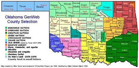 Photo Map Of Oklahoma Reservations Cherokee Nation Cherokee