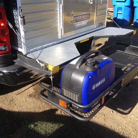 Ensworths Fifth Wheel Tailgate With Hitch Mounted Cargo Rack And